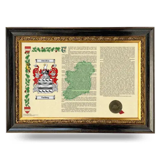Furlong Armorial Landscape Framed - Heirloom