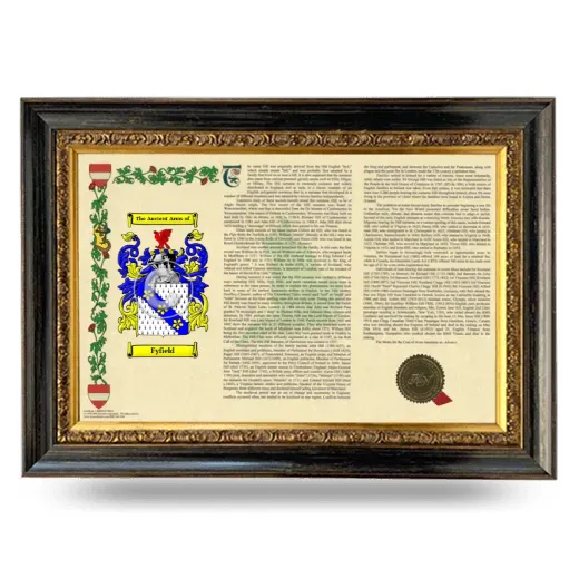 Fyfield Armorial Landscape Framed - Heirloom