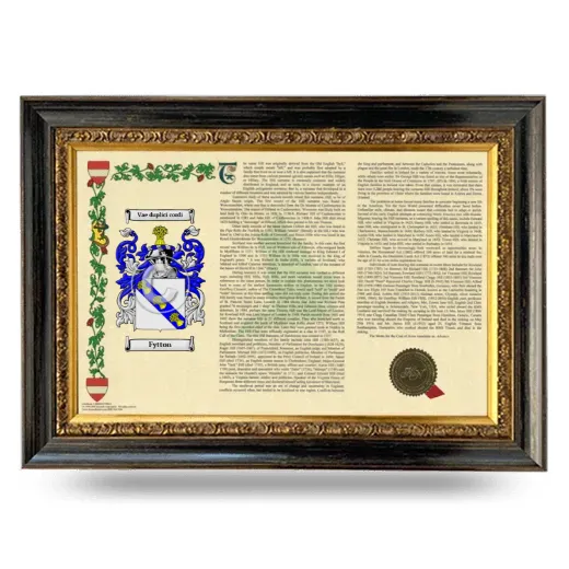 Fytton Armorial Landscape Framed - Heirloom