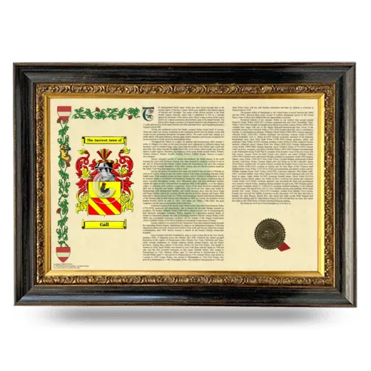 Gáll Armorial Landscape Framed - Heirloom