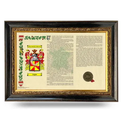 Gagne Armorial Landscape Framed - Heirloom