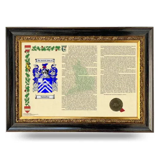 Gainsbry Armorial Landscape Framed - Heirloom