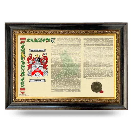 Gainsfork Armorial Landscape Framed - Heirloom