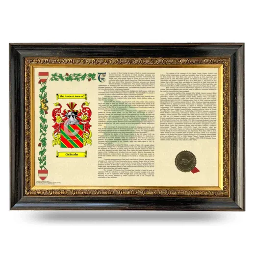 Galendo Armorial Landscape Framed - Heirloom