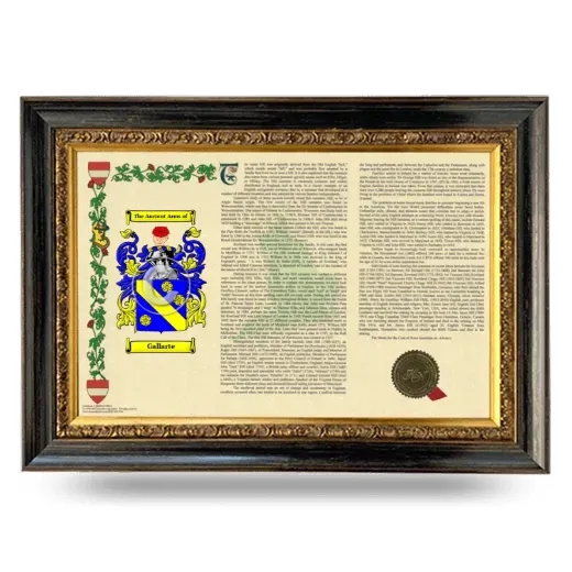 Gallarte Armorial Landscape Framed - Heirloom