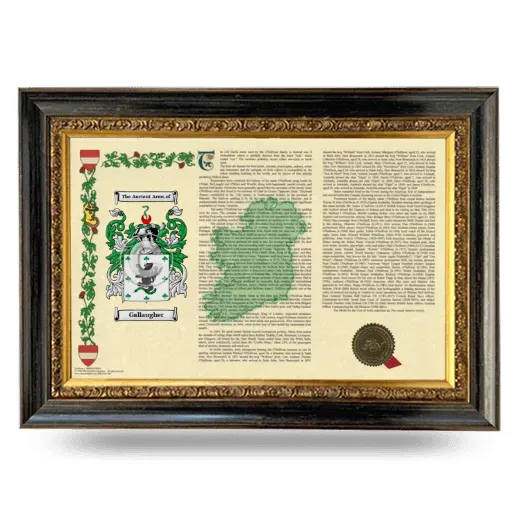 Gallaugher Armorial Landscape Framed - Heirloom