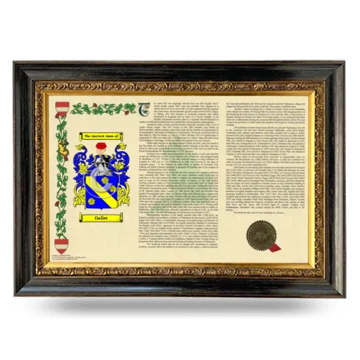Galler Armorial Landscape Framed - Heirloom