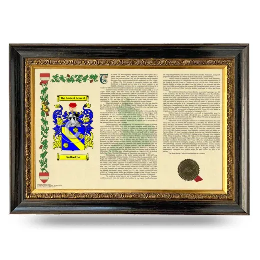 Gallorthe Armorial Landscape Framed - Heirloom