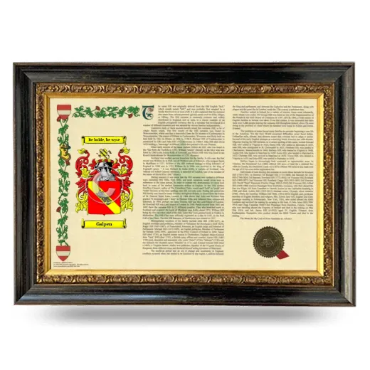 Galpen Armorial Landscape Framed - Heirloom