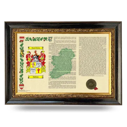 Galway Armorial Landscape Framed - Heirloom