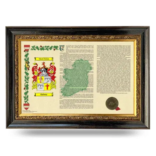 Galwey Armorial Landscape Framed - Heirloom