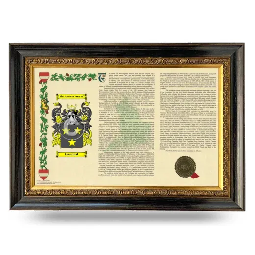 Gamlind Armorial Landscape Framed - Heirloom