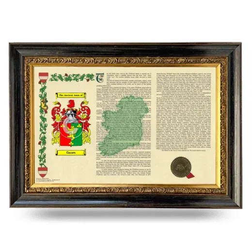 Ganes Armorial Landscape Framed - Heirloom