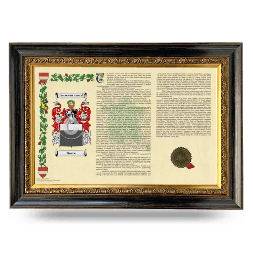 Gante Armorial Landscape Framed - Heirloom