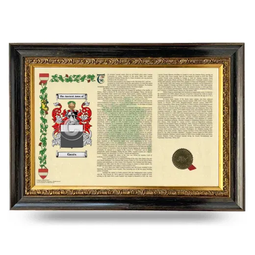 Gants Armorial Landscape Framed - Heirloom