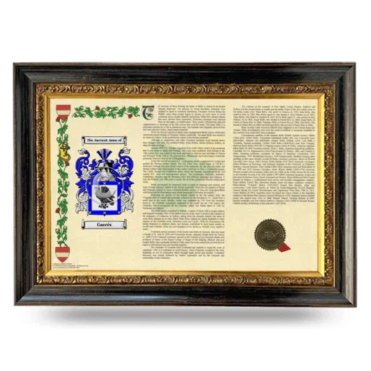Garcés Armorial Landscape Framed - Heirloom