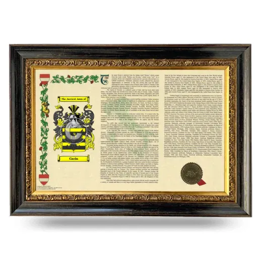 Garin Armorial Landscape Framed - Heirloom