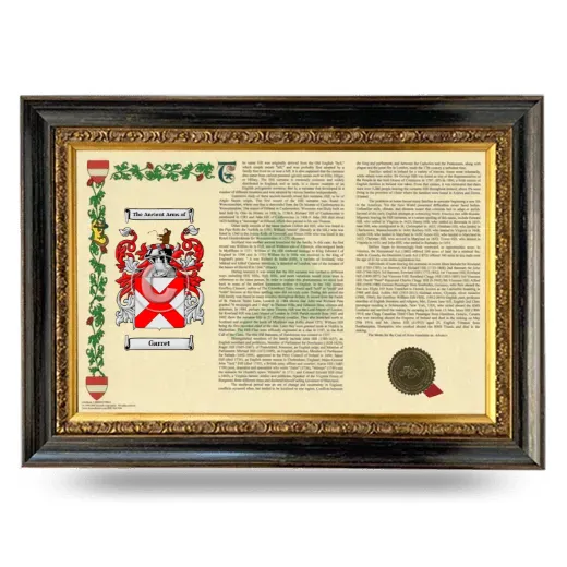 Garret Armorial Landscape Framed - Heirloom