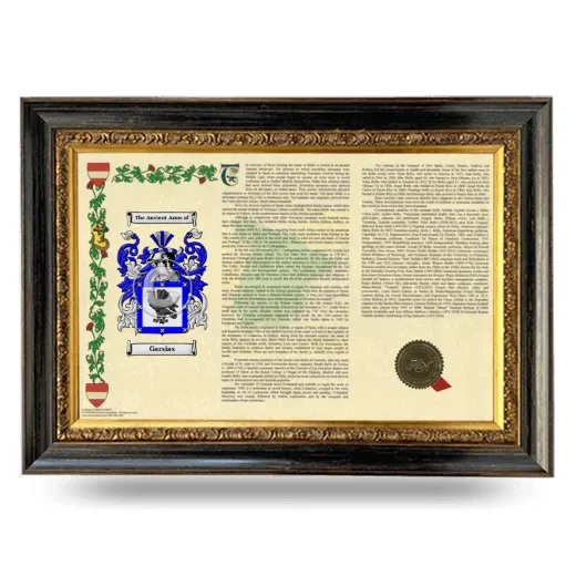 Garsias Armorial Landscape Framed - Heirloom