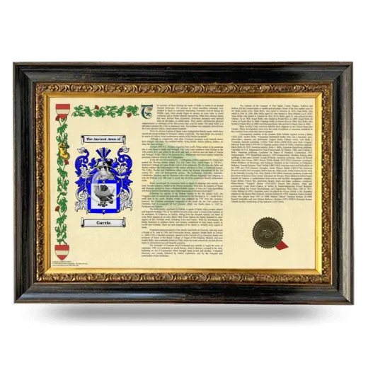 Garzia Armorial Landscape Framed - Heirloom