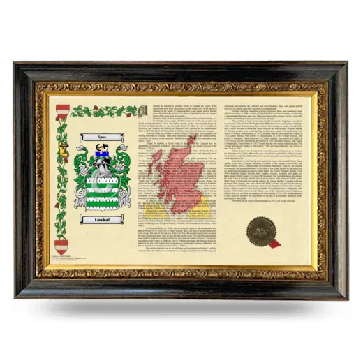 Gaskal Armorial Landscape Framed - Heirloom