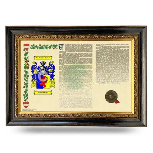 Gassaway Armorial Landscape Framed - Heirloom