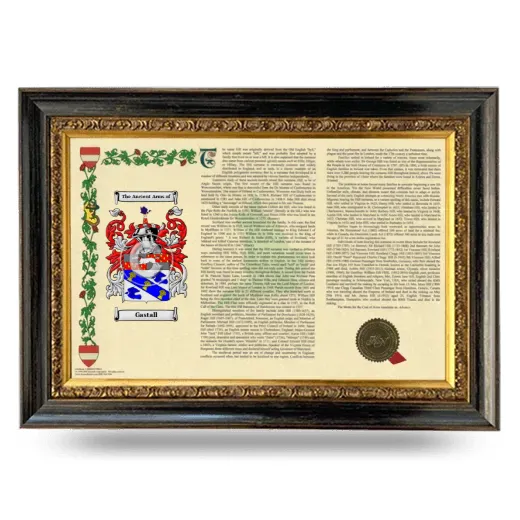 Gastall Armorial Landscape Framed - Heirloom