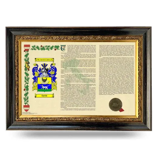 Gattic Armorial Landscape Framed - Heirloom
