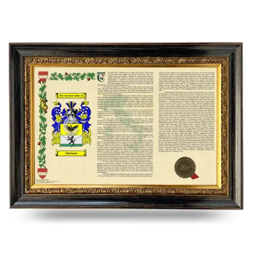 Gattoni Armorial Landscape Framed - Heirloom
