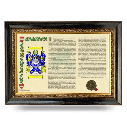 Gauent Armorial Landscape Framed - Heirloom