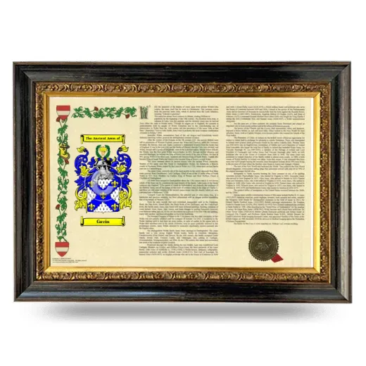 Gavín Armorial Landscape Framed - Heirloom