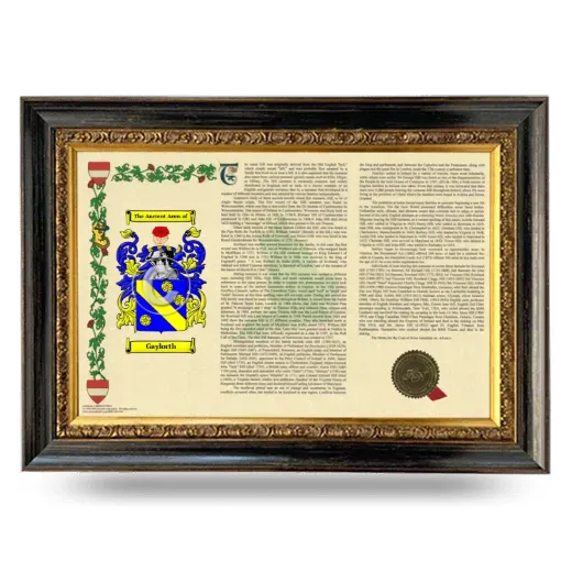 Gaylorth Armorial Landscape Framed - Heirloom