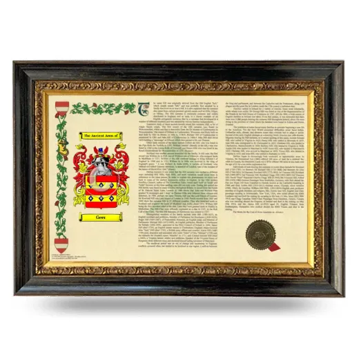 Geer Armorial Landscape Framed - Heirloom