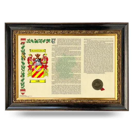 Gellb Armorial Landscape Framed - Heirloom