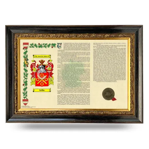 Gellin Armorial Landscape Framed - Heirloom