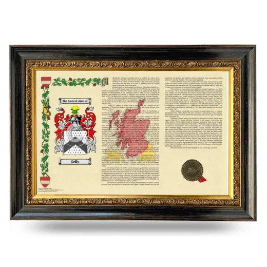 Gelly Armorial Landscape Framed - Heirloom