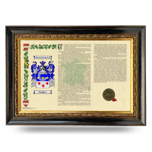 George-s Armorial Landscape Framed - Heirloom