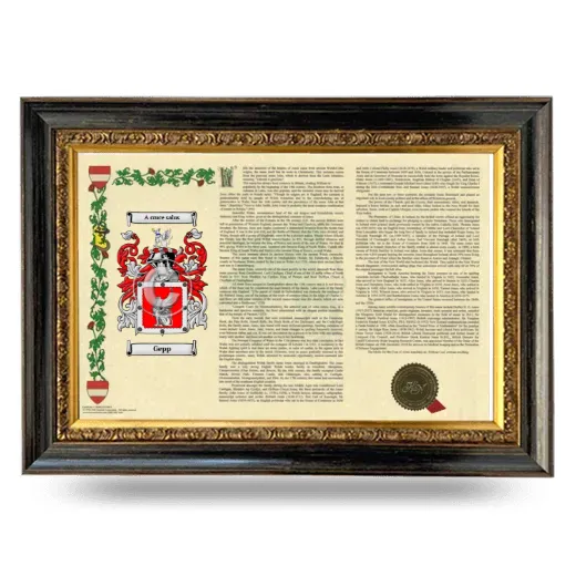 Gepp Armorial Landscape Framed - Heirloom