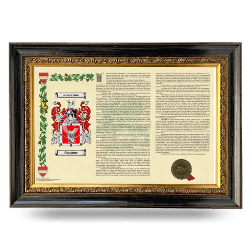 Gepsone Armorial Landscape Framed - Heirloom