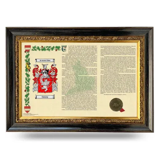 Gerrey Armorial Landscape Framed - Heirloom