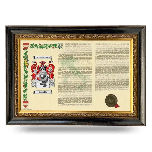 Gesualdo Armorial Landscape Framed - Heirloom