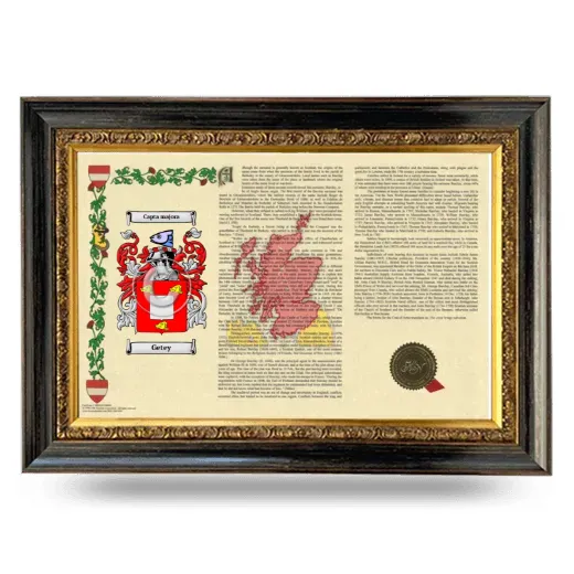 Getey Armorial Landscape Framed - Heirloom