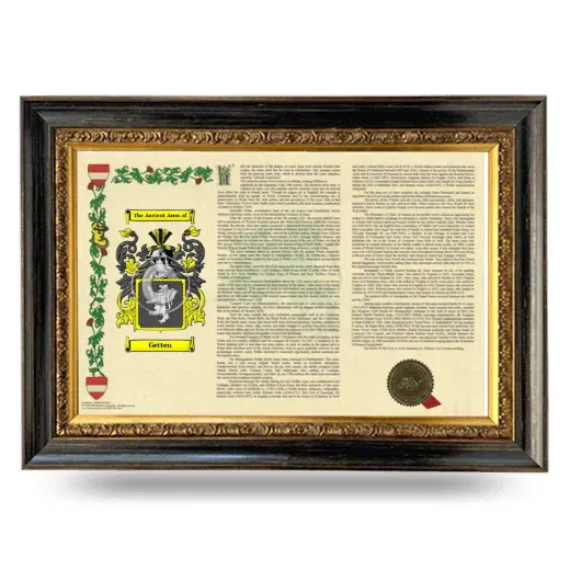 Getten Armorial Landscape Framed - Heirloom