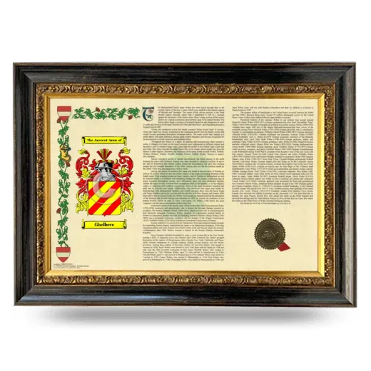 Ghelbere Armorial Landscape Framed - Heirloom