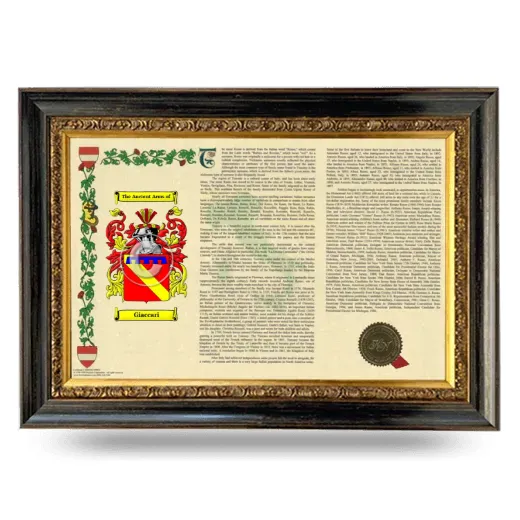 Giaccari Armorial Landscape Framed - Heirloom