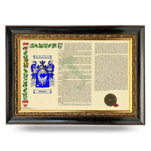 Gianotti Armorial Landscape Framed - Heirloom