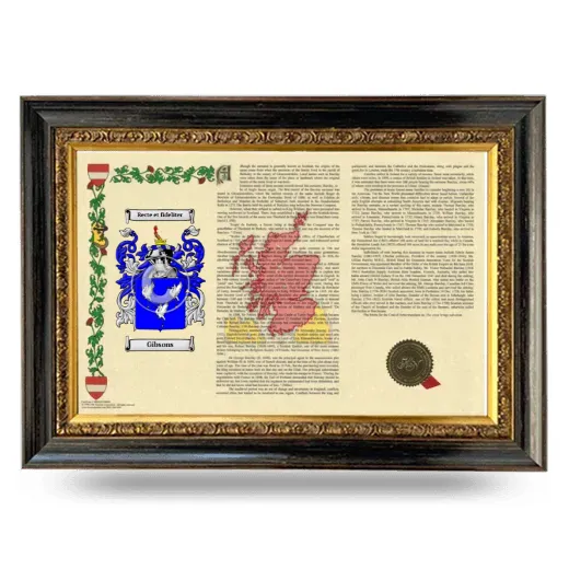 Gibsons Armorial Landscape Framed - Heirloom
