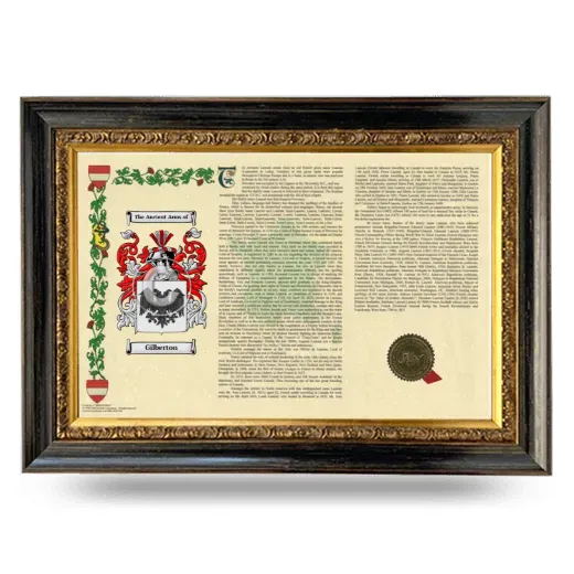 Gilberton Armorial Landscape Framed - Heirloom