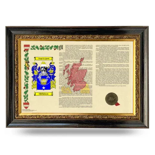 Gilchrison Armorial Landscape Framed - Heirloom