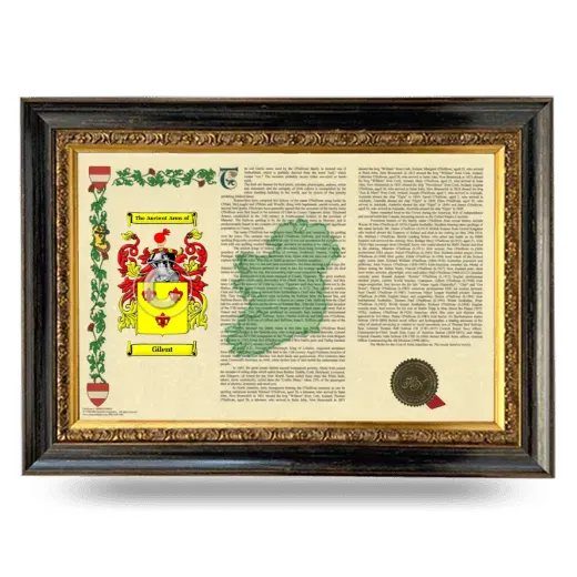 Gilent Armorial Landscape Framed - Heirloom